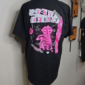 127 Black Machine Gun Kelly Graphic Black T-Shirt Size Large